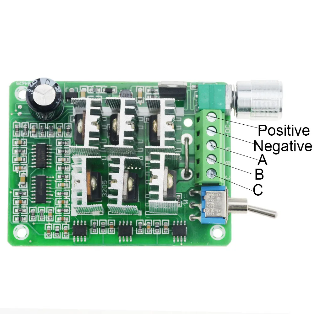 1PCS 15A Three-Phase Sensorless Brushless Motor Speed Controller Explosive Fan Drive DC 5V-36V 6V 9V With Potentiometer Switch |