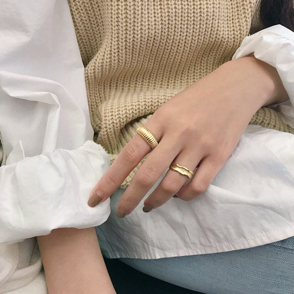 Lyvior Simple Multi-loop Winding Spring Female Adjustable Engagement Silver Ring 925 for Woman Jewelry | Украшения и аксессуары