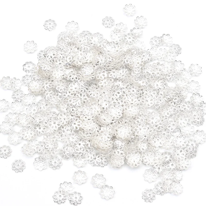 500 шт. 7 мм цветок бусины в форме &quotсделай сам&quot конечные цветов Свободные Spacer