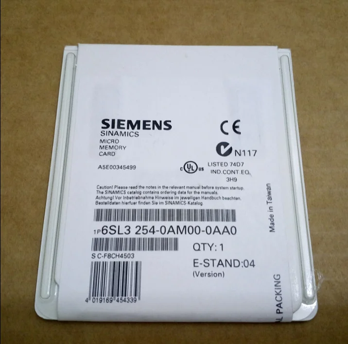 1 шт. Микро карта памяти Siemens 6SL3254 0AM00 0AA0 64MB Новинка|Автоматизация зданий| |