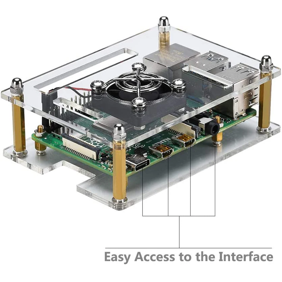 Чехол для Raspberry Pi 4 B чехол кластер с радиатором охлаждения фото + 2 Model +|Аксессуары