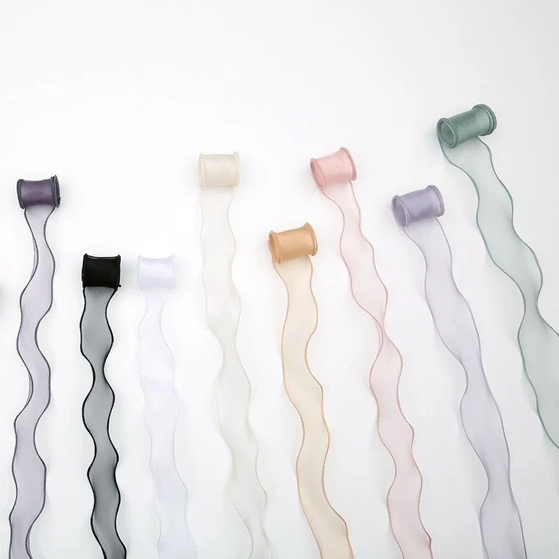 

4cm fish tail yarn belt copy edge yarn belt bouquet gift packaging ribbon handmade diy holding flower ribbon snow yarn belt