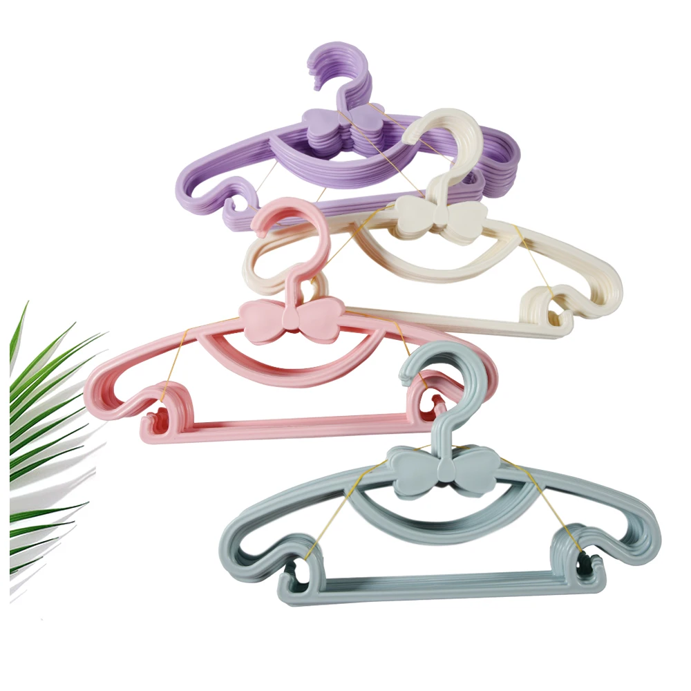 

10/20pcs Kids Clothes Hanger Racks Portable Plastic Display Hangers Windproof Children Coats Baby Clothes Hanger