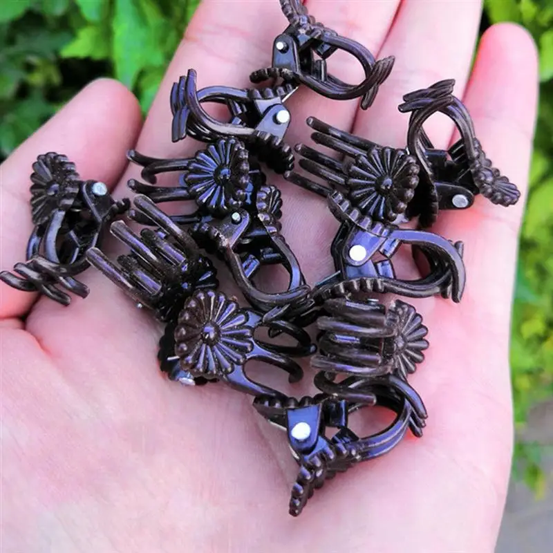 

20pcs Climbing Plant Fixing Clips Plant Wall Climbing Fixing Clamps Set (Coffee)