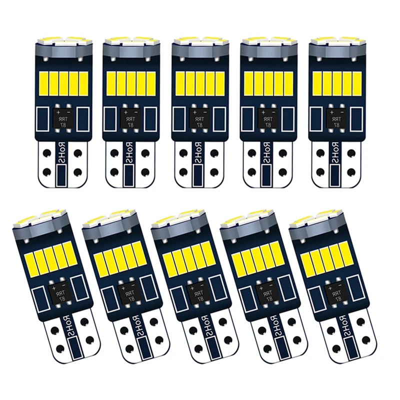 

10pcs W5W T10 LED bulb car interior dome light Canbus car auto Lights for honda civic 2006 2011 fit crv 2008 fit accord 8 2003