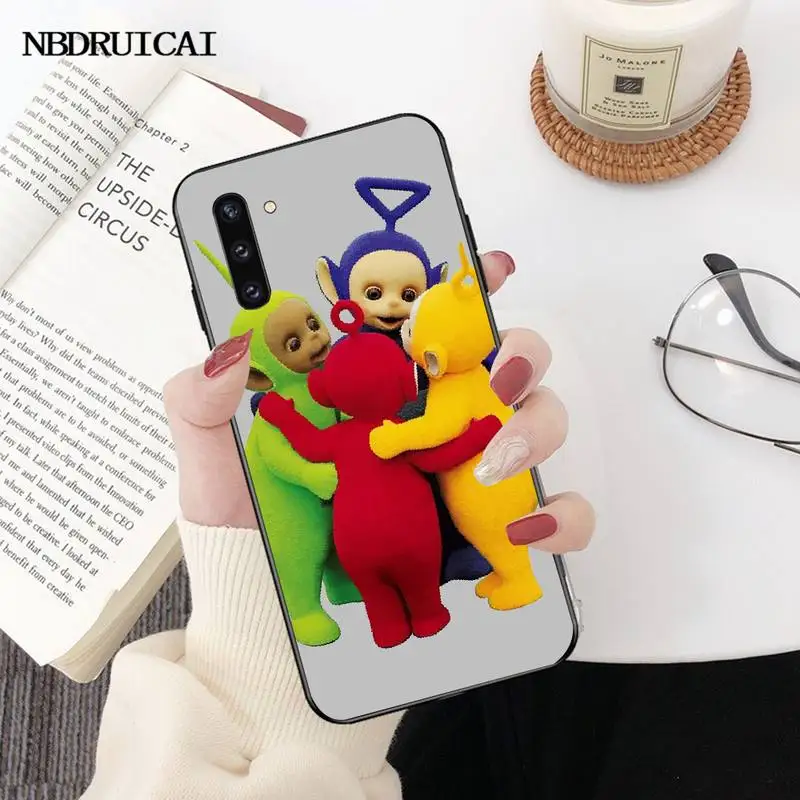 Мягкий силиконовый черный чехол для телефона PENGHUWAN Teletubbies Samsung Note 3 4 5 7 8 9 10 pro M10 20 30 |