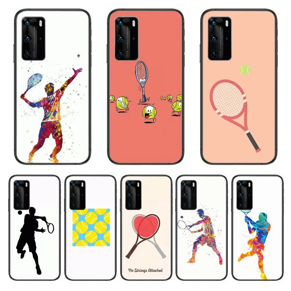 

Tennis lovers tennis Prince Phone Case For Huawei P 40 30 20 10 9 8 Lite E Pro Plus Black Etui Coque Painting Hoesjes comic fas