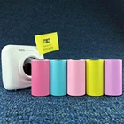 1 рулон прямых тепловых этикеток рулон 57*30 мм сильная клейкая наклейка прозрачная печать для PeriPage A6 карманный BT термопринтер