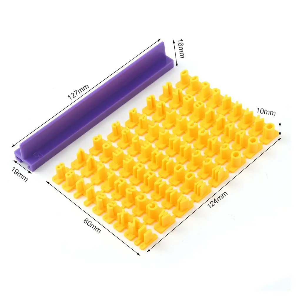 

ABS Materials DIY Alphabet Number Letter Impress Set Cookie Biscuit Stamp Embosser Cutter Cake Fondant DIY Mold Kitchen