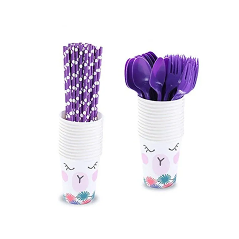 Салфетки из ламы и альпаки Fw41 бумажные тарелки стаканы | Дом сад