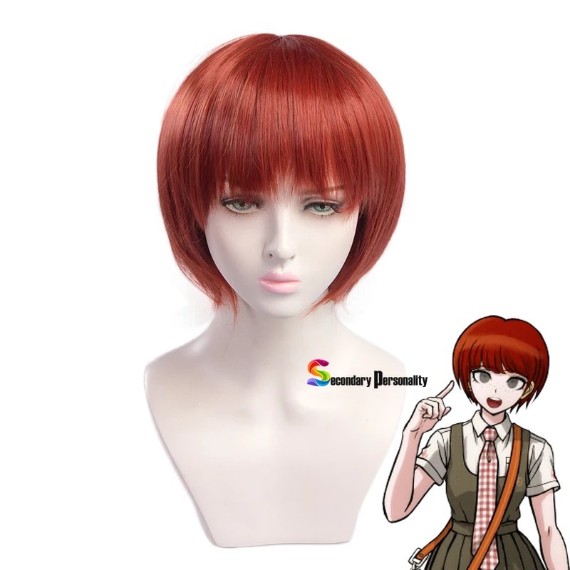 2021 New Game Danganronpa Koizumi Mahiru Short Wig Cosplay Costume Dangan Ronpa Heat Resistant Synthetic Hair Women Wigs