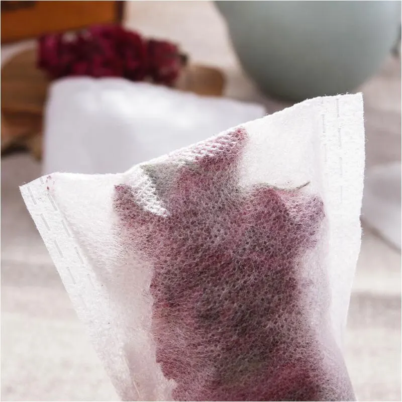100pcs/lot Disposable Tea bags Non-woven Fabrics Infuser With String Heal Seal Filter Paper for Herb Loose Strainer 7*9cm | Дом и сад