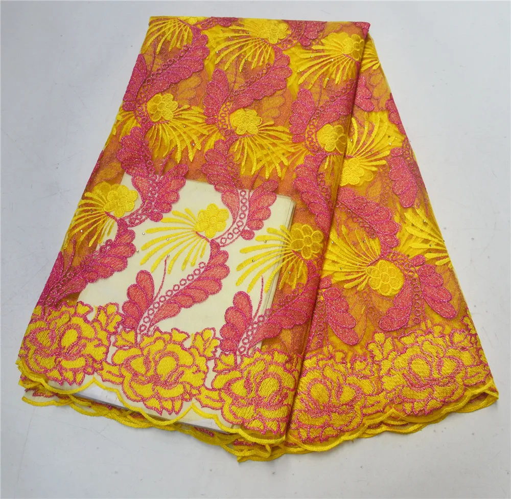Горячая Распродажа нигерийские кружевные ткани высокого качества африканская