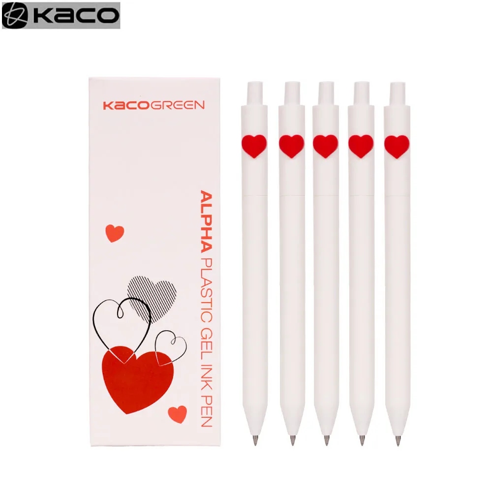 Ручка YOUPIN Kacogreen Kaco LOVE гелевая ручка знак 0 5 мм с черная чернильная шариковая