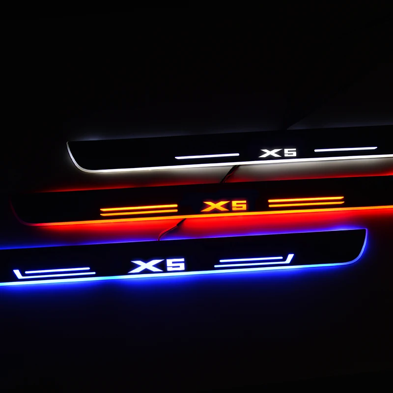 Светодиодный порог двери автомобиля для BMW X5 E53 2000-2007 Накладка педали добро