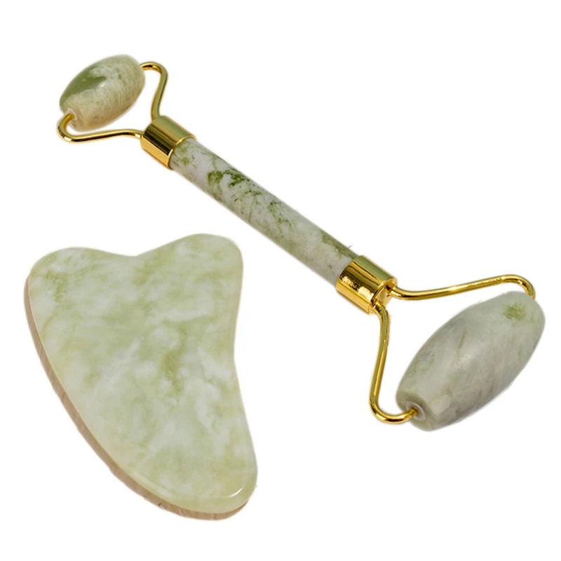 

Mager for Face Jade Roller Facial Skin Care Tools Natural Scraper Bodys Back Beauty Slimming Magers Roller Set