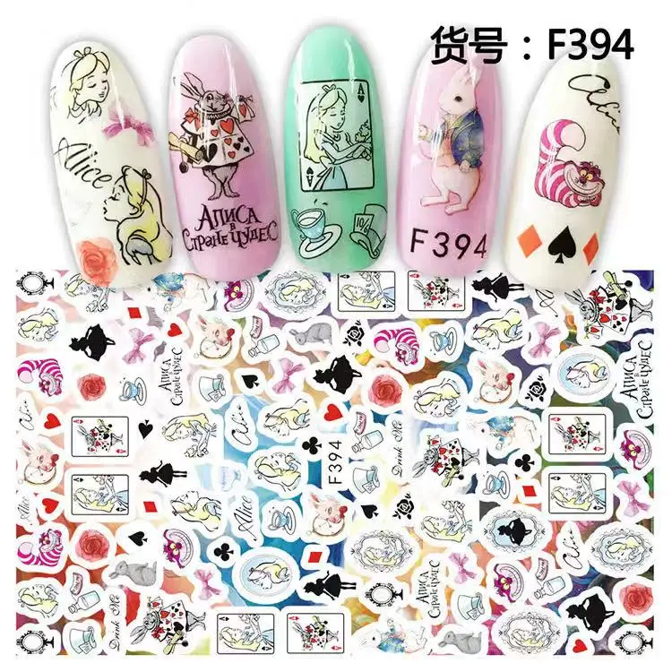 F-475-476 девушка серии LICEDESIGNS стикеры 3D на ногти nail Art Шаблон переводки diy Инструменты для ногтей украшения