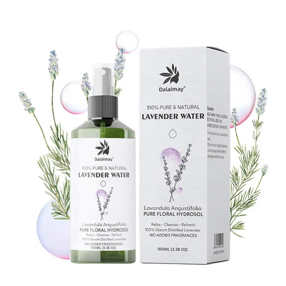 

Lavender Floral Water Hydrosol Organic Pure Natural Lavender Water For Hydration 3.4 Fl Oz / 100ml Facial Toner Moisturizer Hy