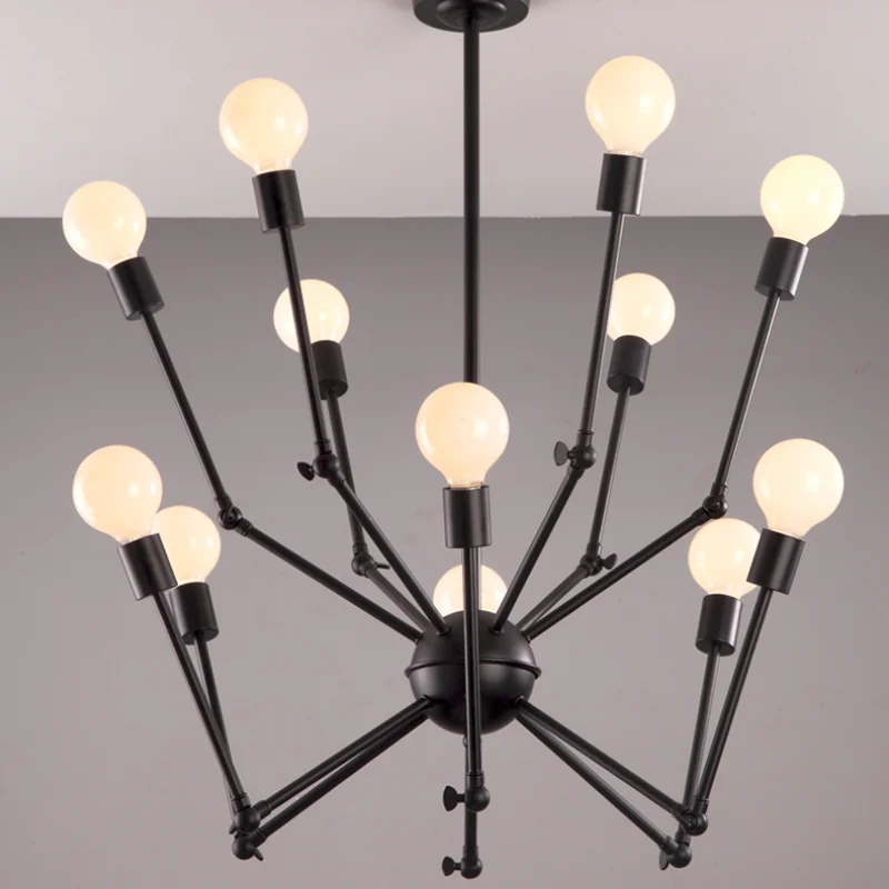 Лофт современный подвесной паук подвесные светильники с 6/8 головками