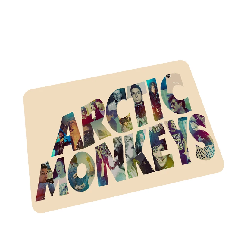

Rock Band Arctic Monkeys Printed Pattern Door Mat Bathroom Anti-Slip Mat Corridor Bedroom Foot Mat 60CM