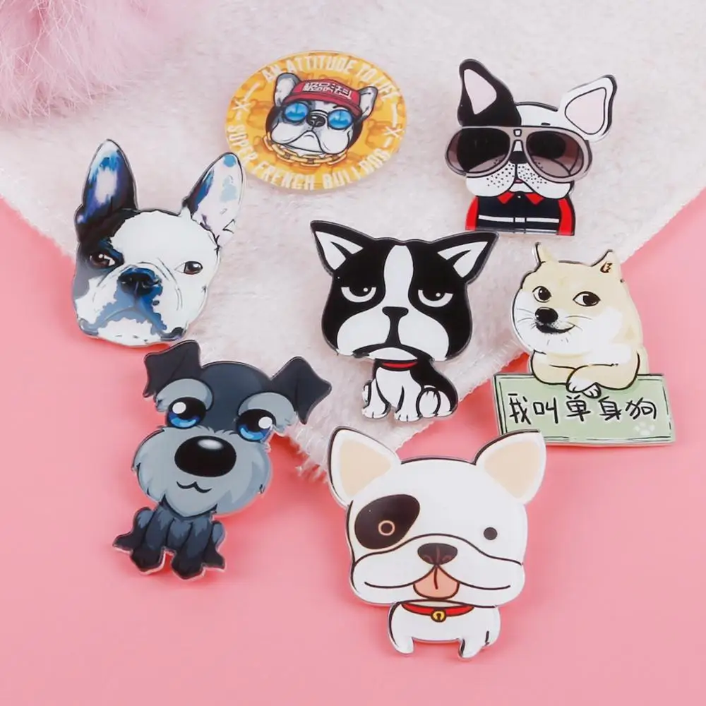 1 шт. значки на рюкзак милый мультфильм акриловые джинсы украшение животное