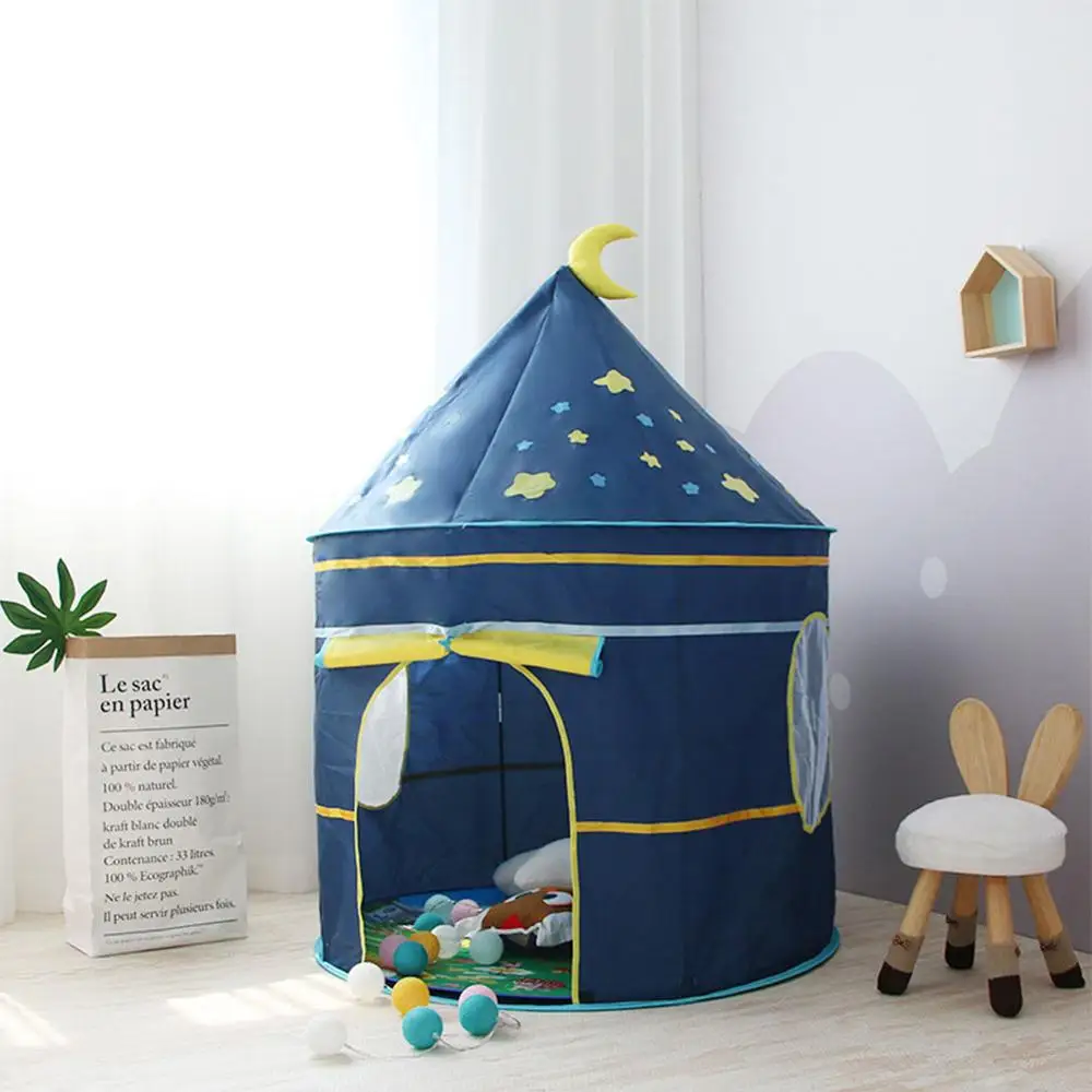 Коричневый Детская палатка из ткани Оксфорд, игровой домик для детей 3-4 лет, домашний игрушечный домик для девочек, подарок на день рождения, розовая детская палатка carpas infantiles - Цвет: Коричневый