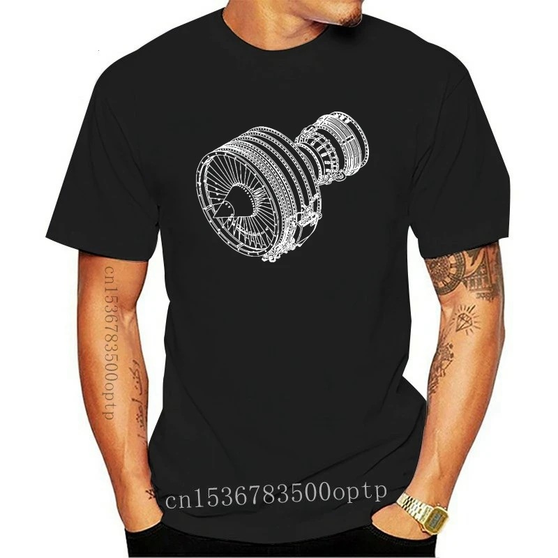 New Engine CFM56-5 Airbus A340 In White Version T shirt engine cfm56 5 airbus a340 white version