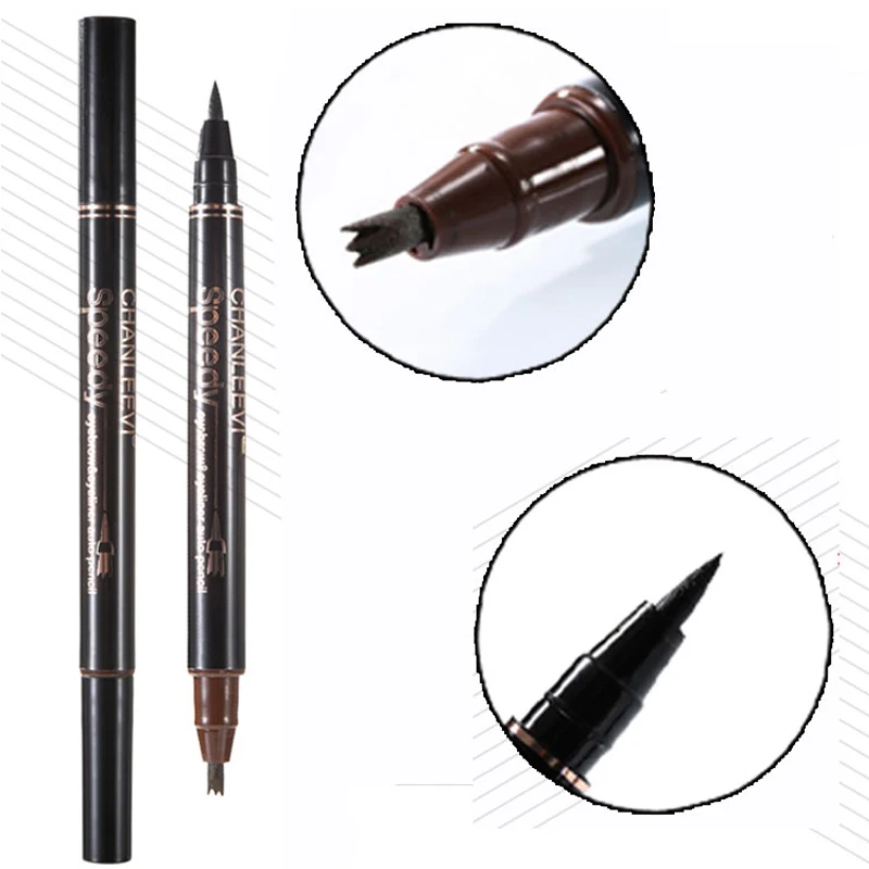 Бровей подводка для глаз в сочетании карандаш черная жидкая Водонепроницаемый 3