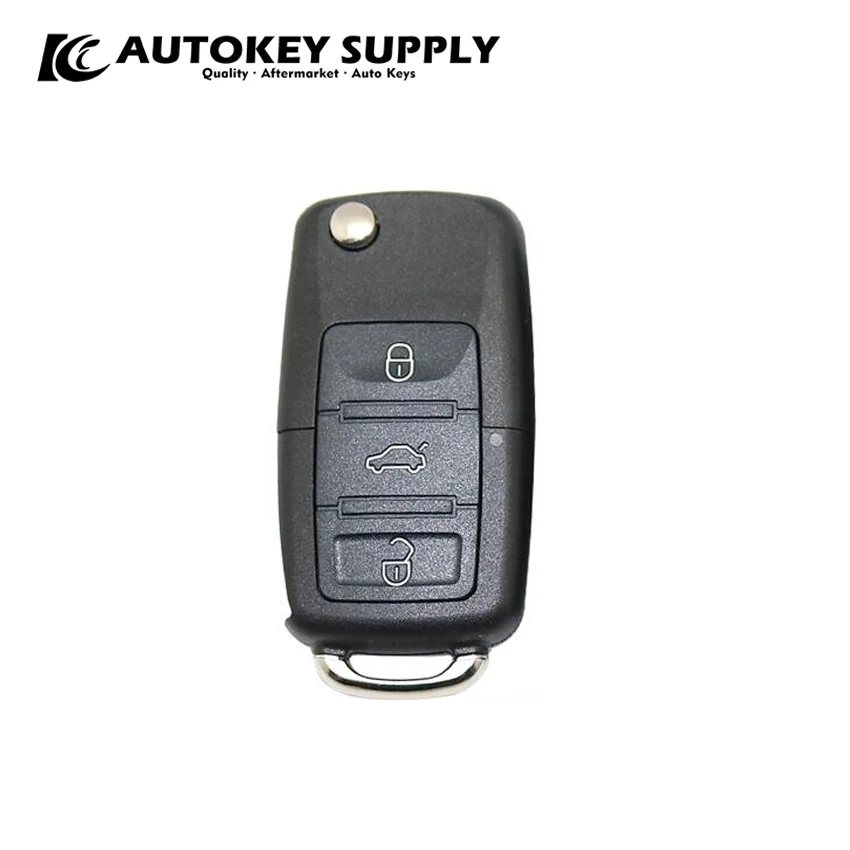 

FORVW 3 Golf Passat Jetta Buttons Remote Flip Key Shell Without Battery Holder Without Blade AKVWF136