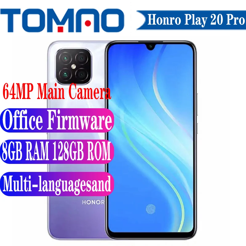 Оригинальный Официальный Новый мобильный телефон Honor Play 20 Pro Android 10 6 53 дюйма OLED