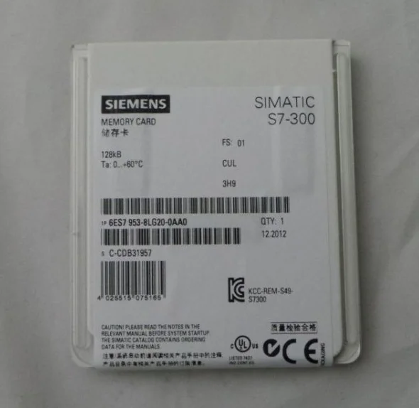 1 шт. карта памяти Siemens S7 300 6ES7953 8LG20 0AA0 128KB Новинка|Автоматизация зданий| |