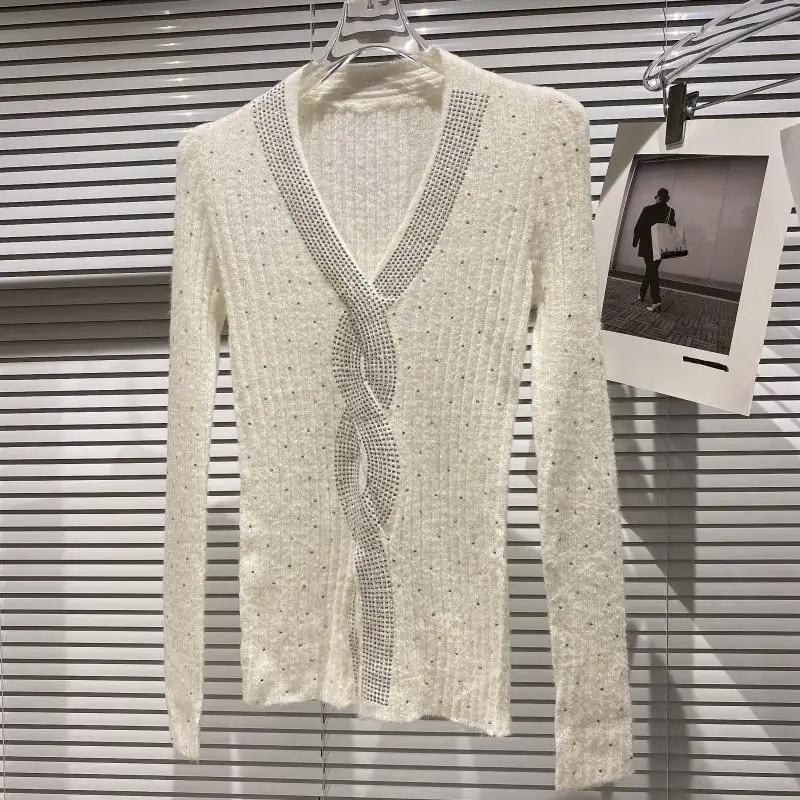 2021 осень и зима новый стиль V-образный вырез твист разы горячий дизайн Дамский