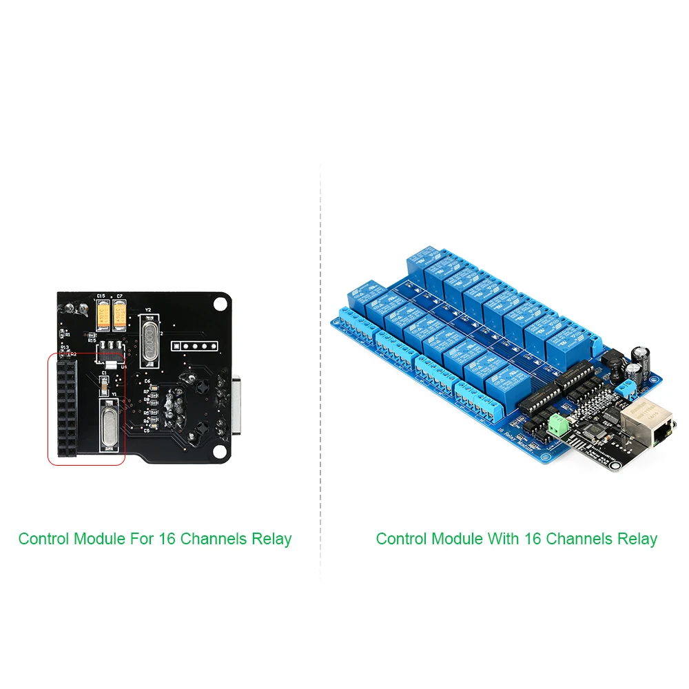 Новый модуль управления Ethernet сетевой веб-сервер Lan Wan порт RJ45 + 16-канальное реле