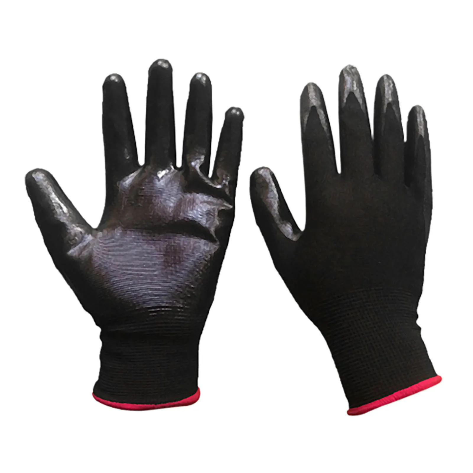 

12 Pairs Unisex Wearable Oil resistant Non-slip Protection Full Finger Gloves Touch Screen Long Full Fingers Cycling Bike Gloves