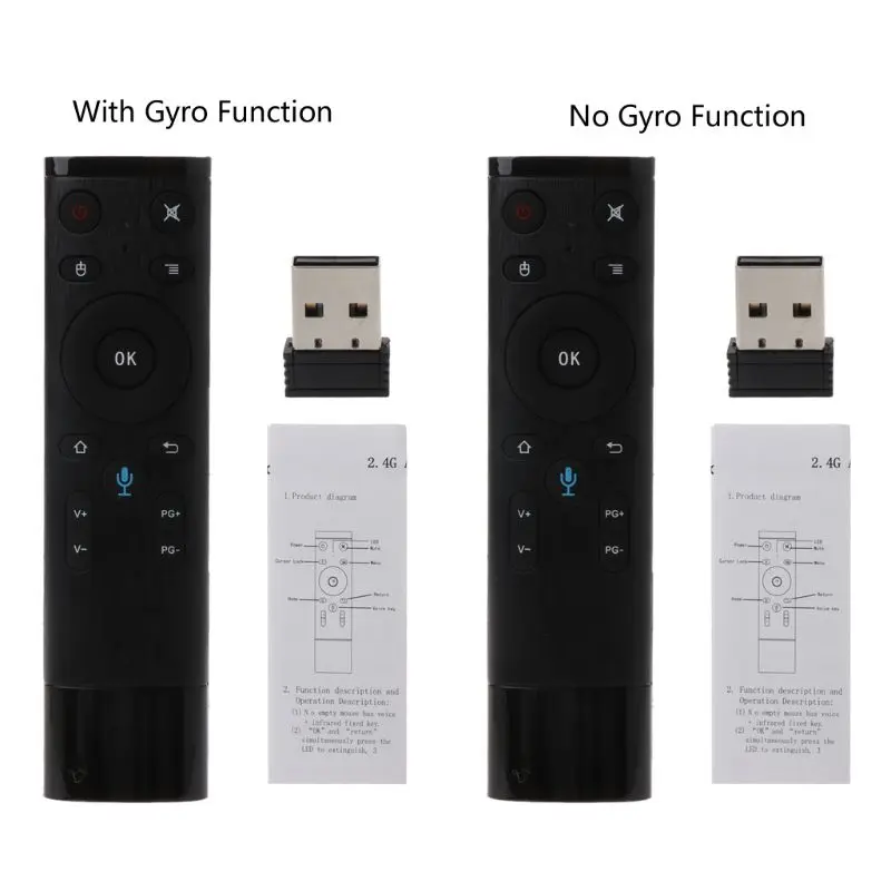 Q5 Голосовое управление гироскоп воздушная мышь с микрофоном 3 оси дистанционное