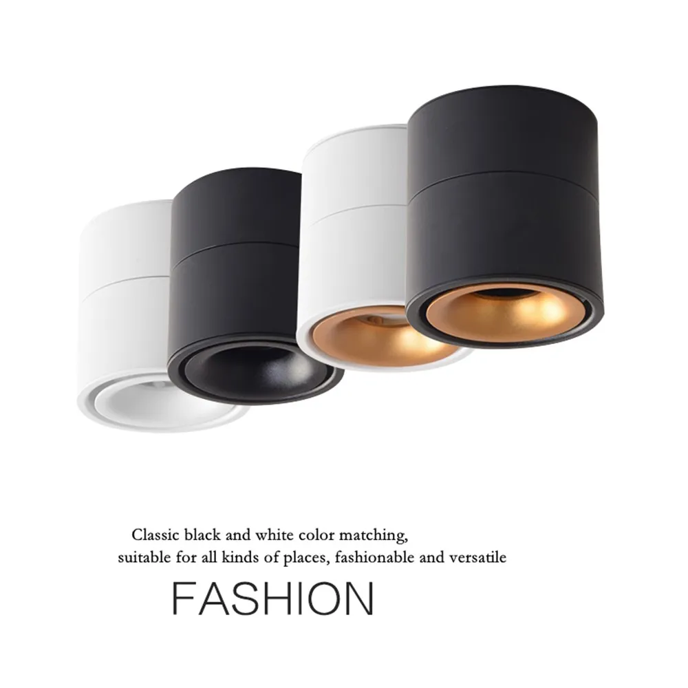 Светодиодный светильник складной потолочный с поверхностным креплением