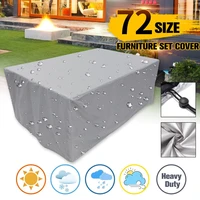 72 size gray waterproof cover outdoor patio garden furniture covers rain snow chair covers for sofa table chair dust proof cover