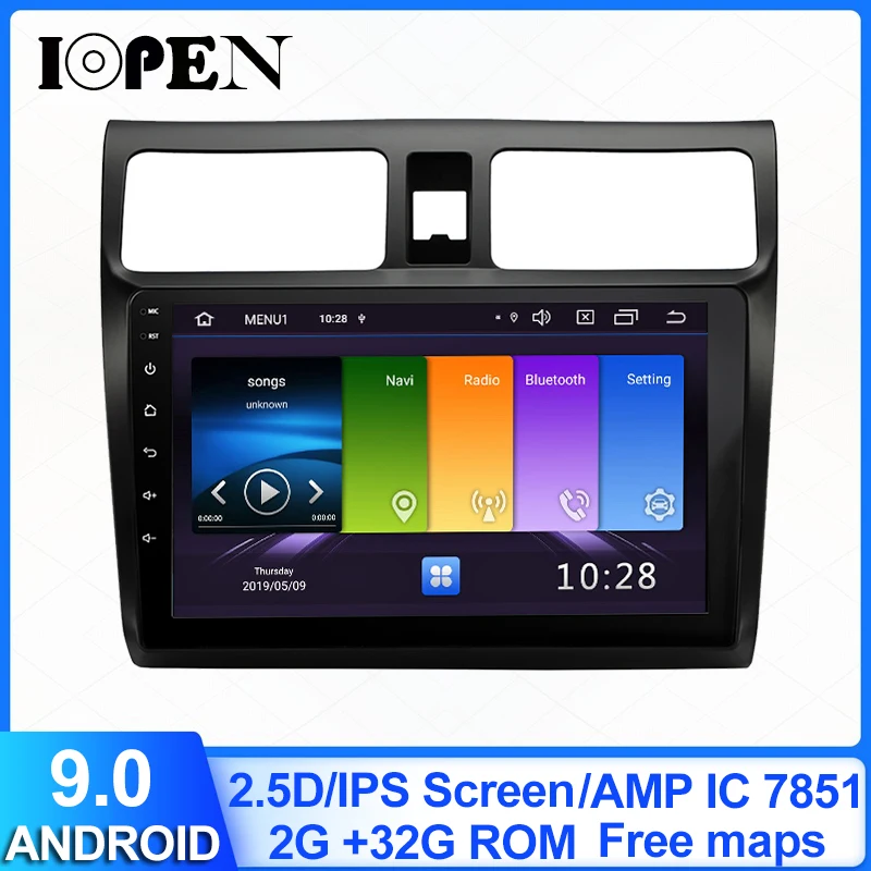 IOPEN 2G + 32G Android 9 0 DSP автомобильный Радио мультимедийный плеер для Suzuki Swift 2003 2010 2007