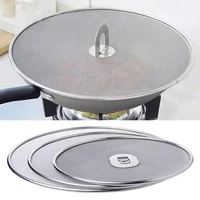 kitchen oil proofing lid filter foldable handle frying pan cover splatter screen frying pan cover splatter screen frying pan cov