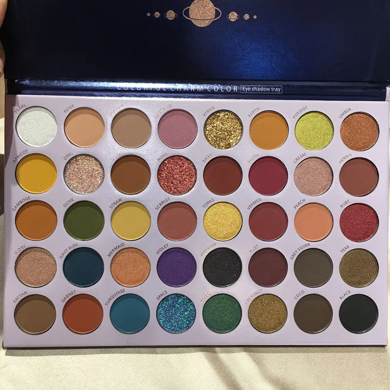 BEAUTY GLAZED Новая палетка теней для век Matte Shimmer с водонепроницаемым Nude Reversal Planet Makeup Eye Shadow Pallete Cosmetics на 40 цветов.