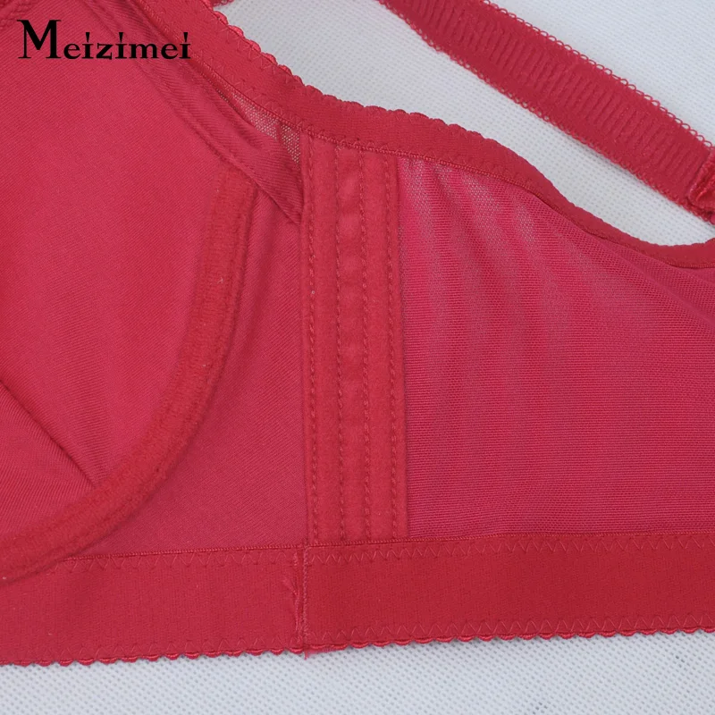 

Meizimei bras for women summer plus large big size lady super thin push up bralette gather lace crop top bh sexy brassiere girl