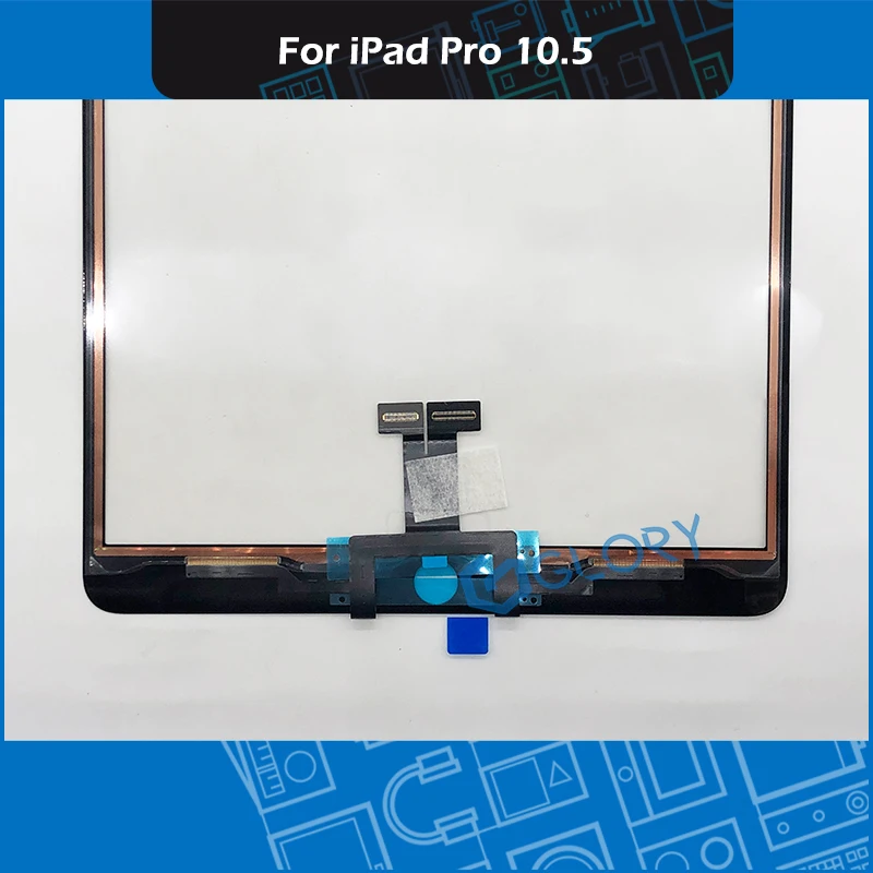 A1701 A1709 сенсорный экран для iPad Pro 10,5 Сенсорная панель дигитайзер внешнее стекло без кнопки