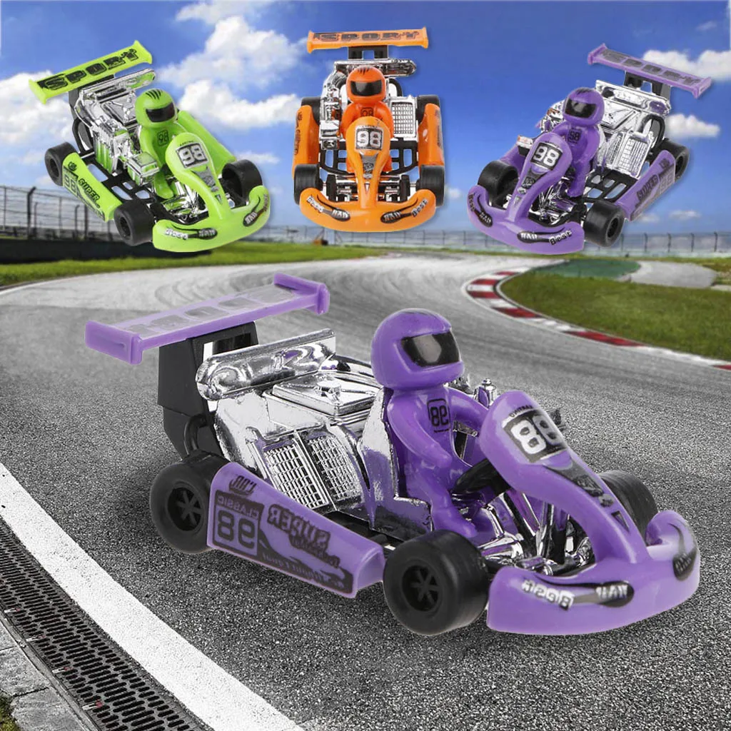 

Alloy car model Go-Kart racing game sport vehicle plastic motor pull back toy 24BE