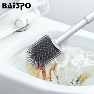 BAISPO резиновая щетка для унитаза, настенная, без статических щеток, щетка для унитаза, без мертвых концов, без заусенцев, ручка, подвесной Слив для дома