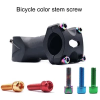 6pcs handlebar screws wear resistant stainless steel stem bolts screw accessory for mountain bike