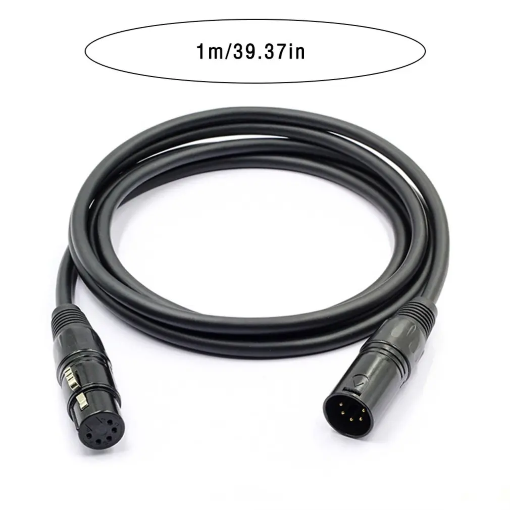 

1M/2M 5 Pin Dmx Cable Xlr Connector Dmx512 Signal Line For Dmx Controller Wireless Disco Light Laser Light Moving Smoke Machine