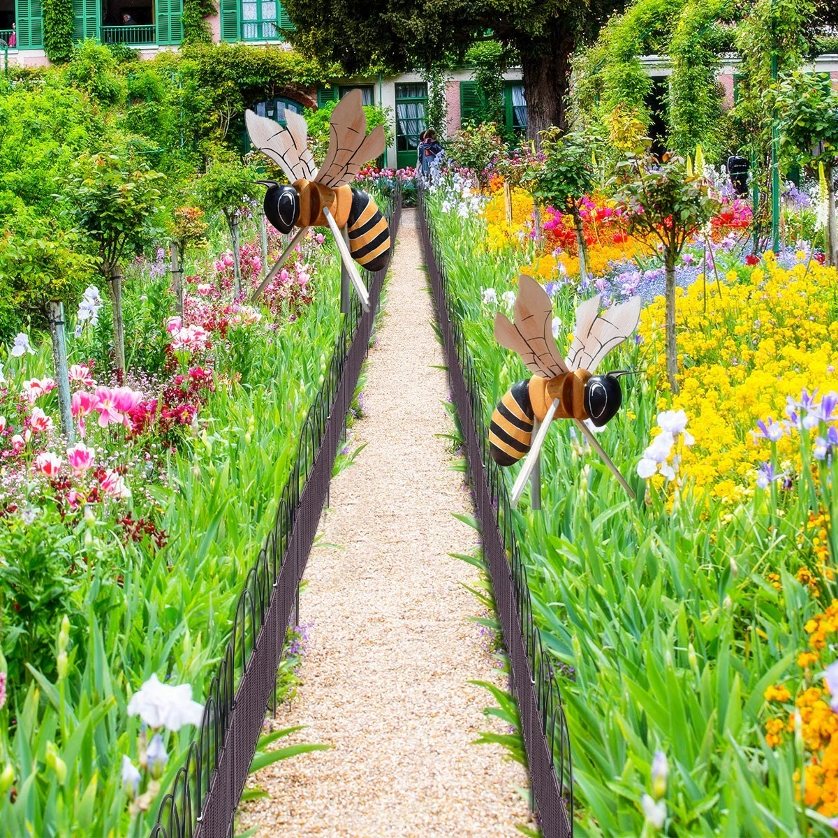 

Garden Bee Windmill Ornament Winder WHIRLIGIG Wind Spinner for Garden Outdoor Indoor Decoration