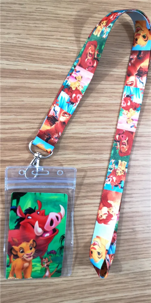 1 шт. мультяшный Король Лев Симба ПВХ Именной держатель для карт