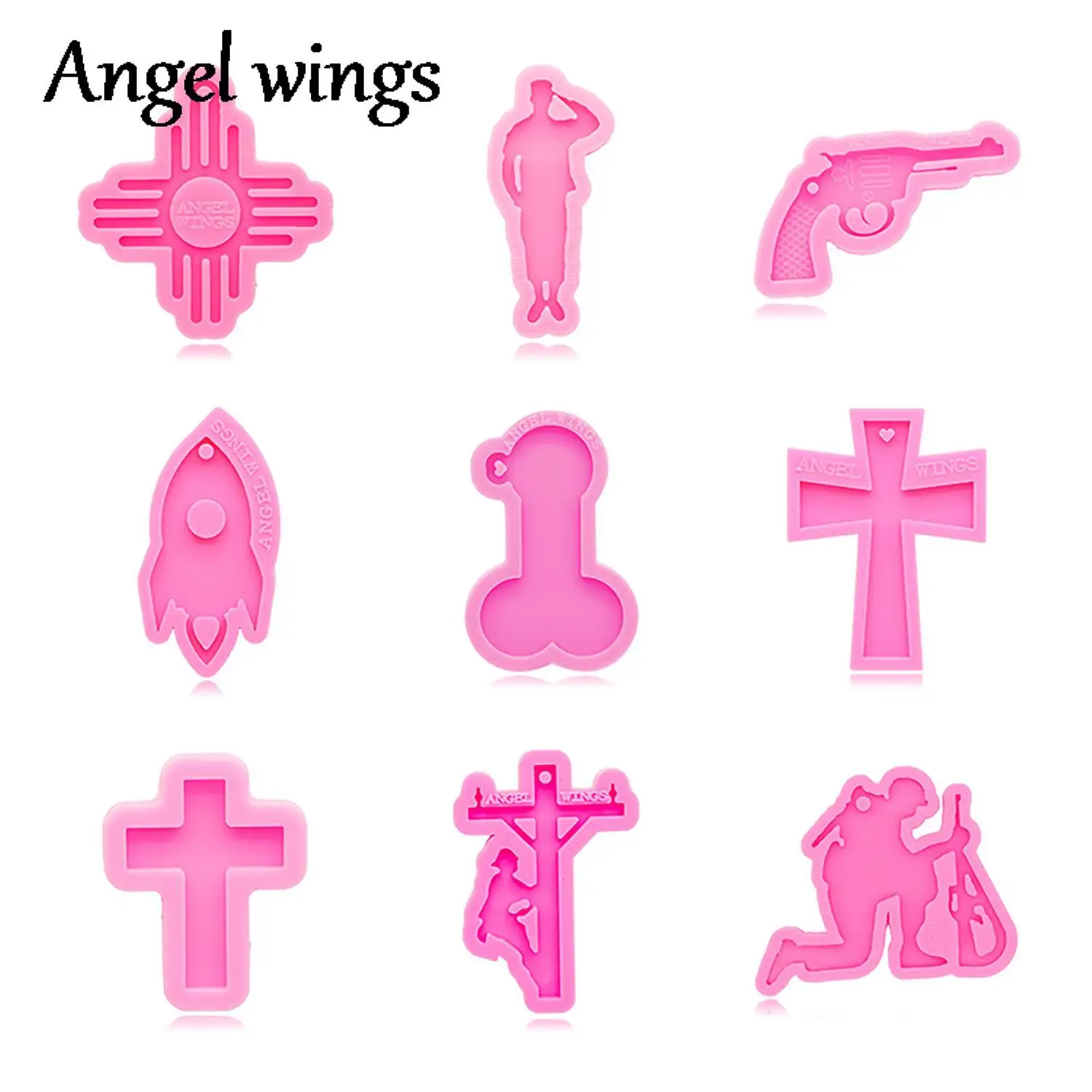 DY0153 солдат/Крест/пистолет/ракета/Электрический работник Lineman/пенис силиконовые формы брелок эпоксидная смола форма «сделай сам», форма для шоколада