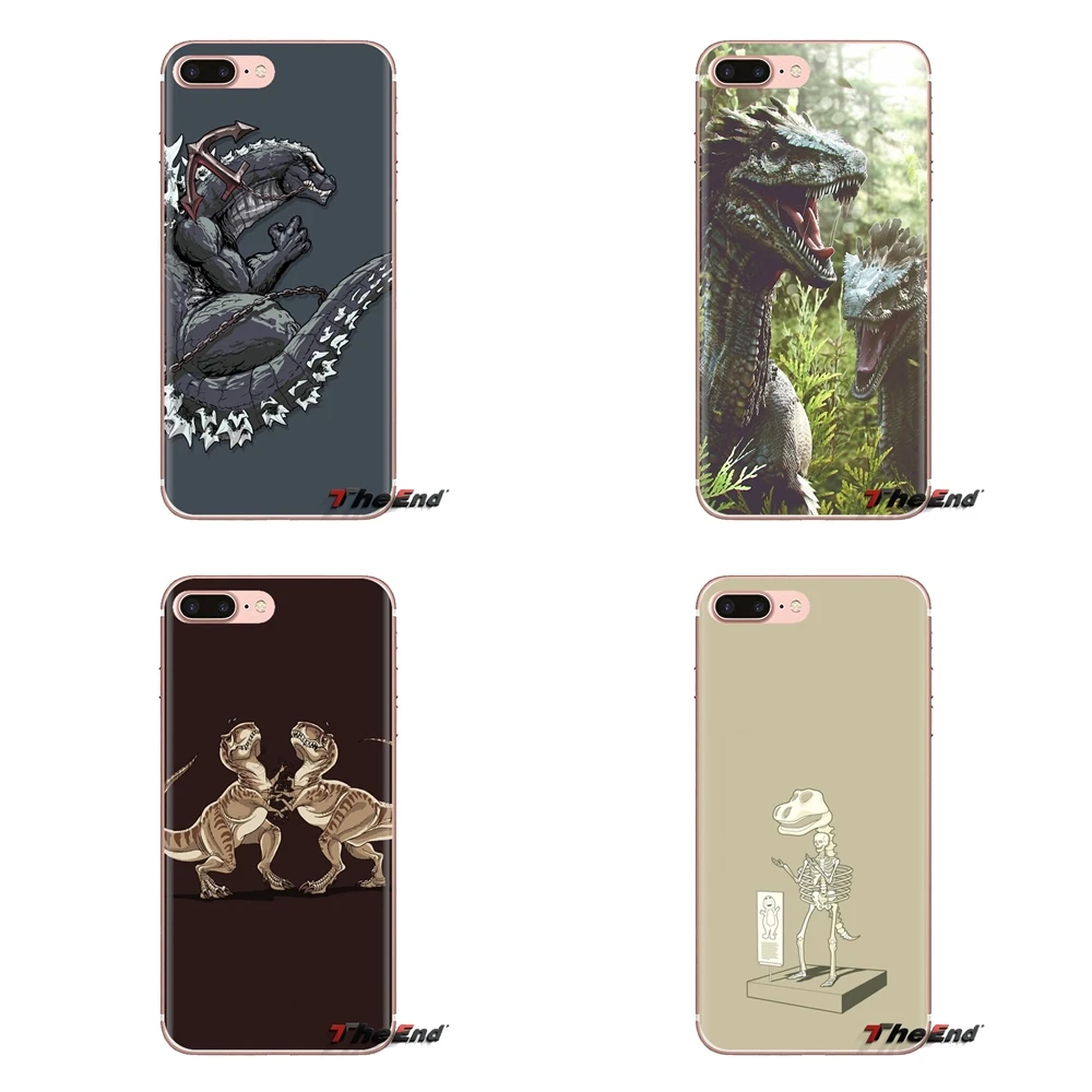 For LG Spirit Motorola Moto X4 E4 E5 G5 G5S G6 Z Z2 Z3 G2 G3 C Play Plus Mini Vector Dinosaur Soft Transparent Shell Covers |